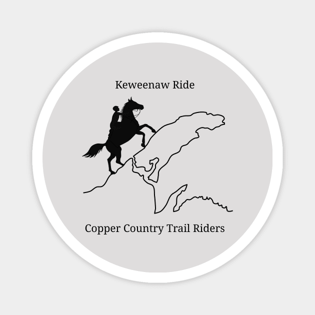 Keweenaw Ride - Copper Country Trail Riders Magnet by Bruce Brotherton